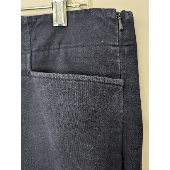 Talbots Pants Size 12 Heritage Blue Navy Straight Leg Heritage Chino - Picture 3 of 15
